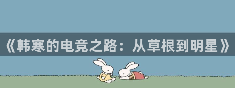乐竞电竞官网：《韩寒的电竞之路：从草根到明星》